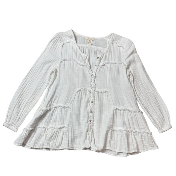 Sundance Tops - Sundance Cotton Gauze Boho Peasant Top size PM